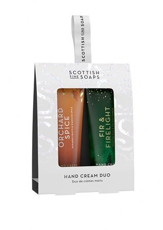 Scottish Fine Soaps Orchard Spice & Fir & Firelight dovanų rinkinys rankoms