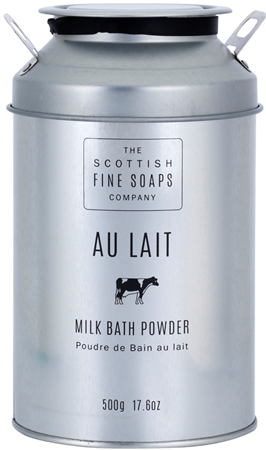 Scottish Fine Soaps Au Lait mléčný prášek do koupele s heřmánkem