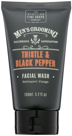Scottish Fine Soaps Men’s Grooming Thistle & Black Pepper gel detergente per il viso