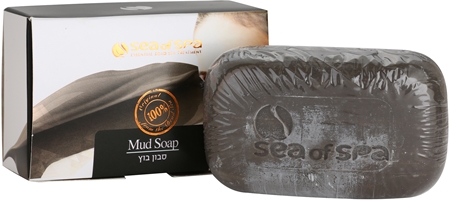 Sea of Spa Essential Dead Sea Treatment tuhé mýdlo s černým bahnem