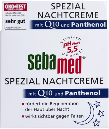 Sebamed Special Night Cream with Q10 and Panthenol αναγεννητική κρέμα νύχτας με συνένζυμο Q 10