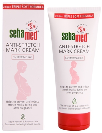 Sebamed Anti-Stretch Mark Cream Körpercreme reduziert und beugt Schwangerschaftsstreifen vor