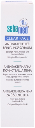 Sebamed Clear Face Antibacterial Cleansing Foam Attīrošas putas