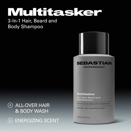 Sebastian Professional SEB MAN The Multi-tasker shampoing pour cheveux, barbe et corps