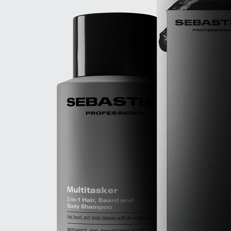 Sebastian Professional SEB MAN The Multi-tasker shampoing pour cheveux, barbe et corps