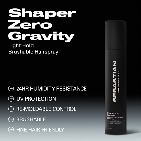 Sebastian Professional Shaper Zero Gravity plaukų lakas lengvos fiksacijos