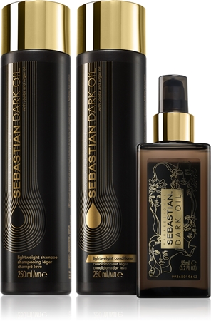 Sebastian Professional Dark Oil Set Säästupakk niisutamiseks ja sära andmiseks