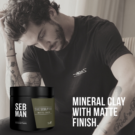 Sebastian Professional SEB MAN The Sculptor formázó agyag hajra mattító hatással