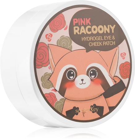 Secret Key Racoony Pink máscara de hidrogel intensiva para rosto e olhos