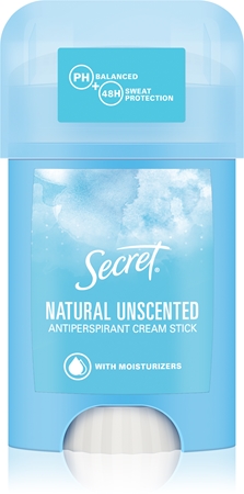 Secret Unscented cream antiperspirant