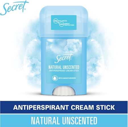 Secret Natural Unscented Antiperspirant Cream Stick cream antiperspirant for women