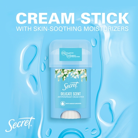 Secret Delicate Antiperspirant Cream Stick krémový antiperspirant pro ženy