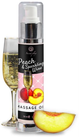 Secret play Peach & Sparkling Wine masážní olej