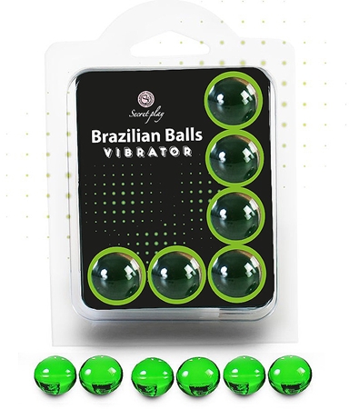 Secret play Brazilian Shock 6 Balls Set olio corpo
