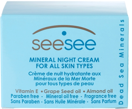 Marca
 SeeSee Face Care crema de noche hidratante con minerales para todo tipo de pieles