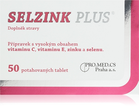 Selzink Plus potahované tablety tablety pro podporu imunitního systému, krásné vlasy a pleť