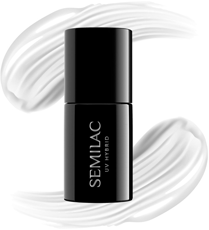 Semilac UV Hybrid Black & White Gel neglelak
