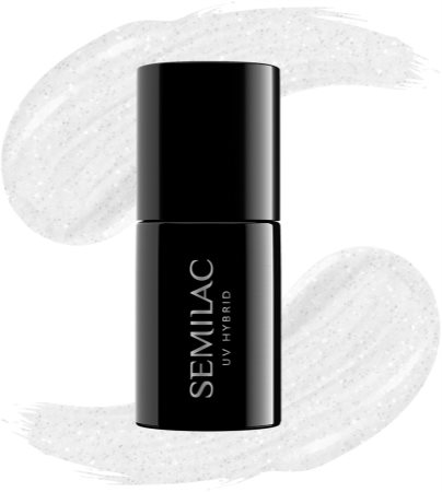 Semilac UV Hybrid Black & White gélový lak na nechty