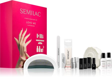 Semilac UV Hybrid Love Me kit manucure parfaite