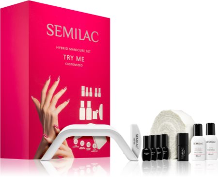 Semilac UV Hybrid Try Me setti täydelliseen manikyyriin