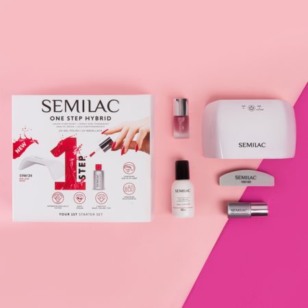 Semilac One Step Hybrid Starter Set kit per la manicure perfetta