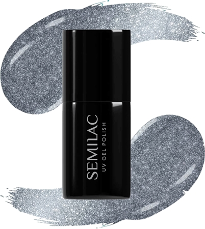 Semilac UV Hybrid Silk Effect gelový lak na nehty s použitím UV/LED lampy