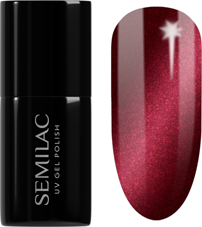 Semilac UV Hybrid Silk Effect gelový lak na nehty s použitím UV/LED lampy