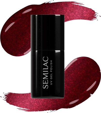 Semilac UV Hybrid Silk Effect gelový lak na nehty s použitím UV/LED lampy