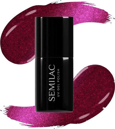 Semilac UV Hybrid Silk Effect gelový lak na nehty s použitím UV/LED lampy