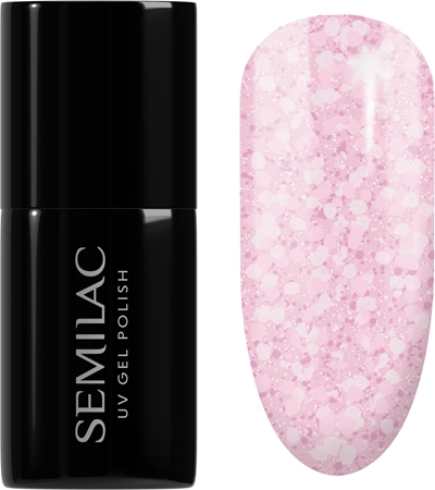 Semilac UV Hybrid Crushed_ICE gelový lak na nehty s použitím UV/LED lampy
