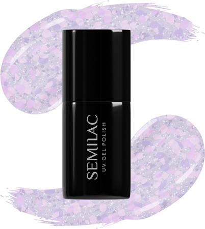 Semilac UV Hybrid Crushed_ICE gelový lak na nehty s použitím UV/LED lampy