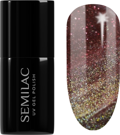 Semilac UV Hybrid Galaxy Flash verniz para unhas de gel com lampadas UV/LED