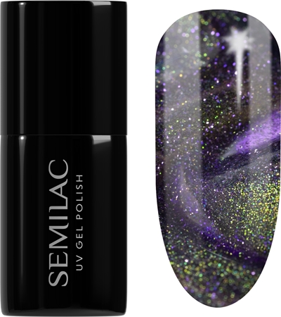 Semilac UV Hybrid Galaxy Flash gelový lak na nehty s použitím UV/LED lampy