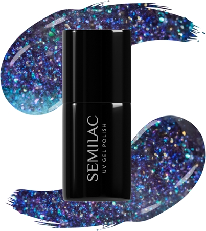 Semilac UV Hybrid Galaxy Flash Gel Nagellack für UV/LED Lampe