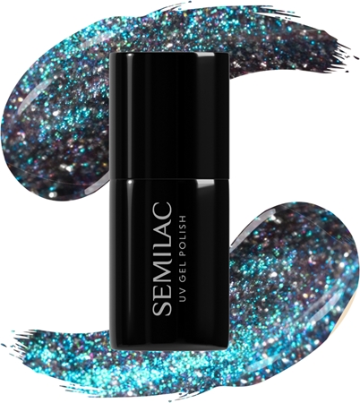 Semilac UV Hybrid Galaxy Flash Geleneglelak til UV/LED hærdning