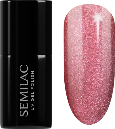 Semilac UV Hybrid Gloss GALA гел лак за нокти с използване на UV/LED лампа