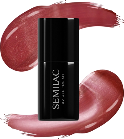Semilac UV Hybrid Gloss GALA гел лак за нокти с използване на UV/LED лампа