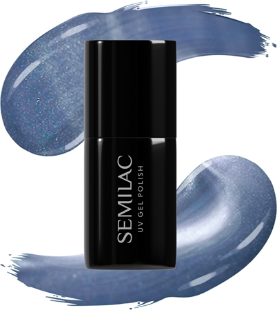 Semilac UV Hybrid Gloss GALA гел лак за нокти с използване на UV/LED лампа