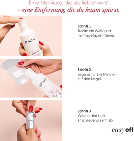 Semilac Easy Off Step 2 Gel Nagellack für UV/LED Lampe