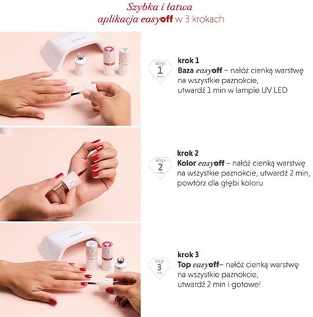 Semilac Easy Off Step 2 hybrydowy lakier do paznokci z użyciem lampy UV / LED