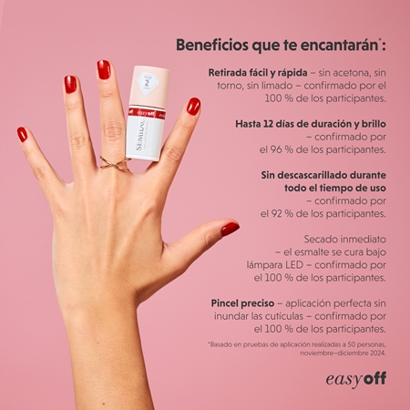 Semilac Easy Off Step 1 prebase y esmalte de acabado para uñas de gel