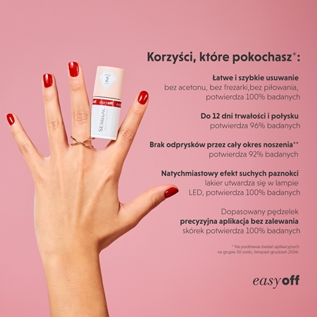 Semilac Easy Off Step 2 hybrydowy lakier do paznokci z użyciem lampy UV / LED