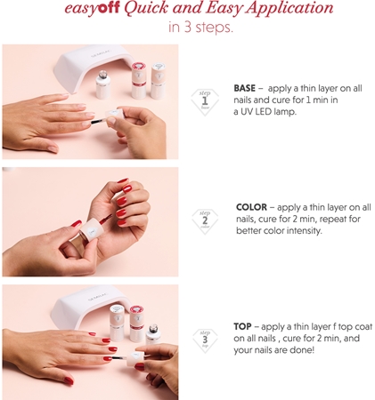 Semilac Easy Off Step 2 gel nail polish for UV/LED hardening