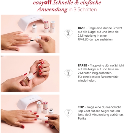 Semilac Easy Off Step 2 Gel Nagellack für UV/LED Lampe