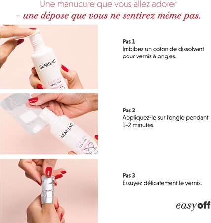 Semilac Easy Off Step 2 vernis à ongles gel lampe UV/LED