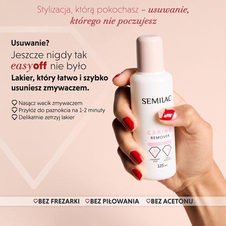 Semilac Easy Off Step 2 hybrydowy lakier do paznokci z użyciem lampy UV / LED
