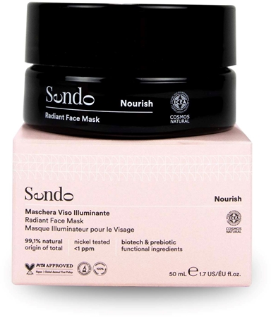 Sendo Nourish Radiant Face Mask aufhellende Hautmaske für das Gesicht