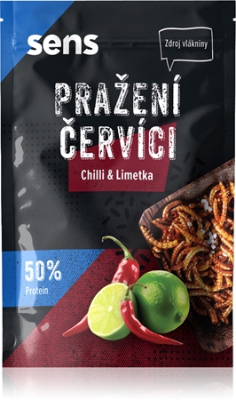 SENS Korenené červíky jedlý hmyz