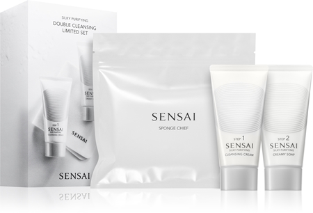 Sensai Silky Purifying Double Cleansing Set sada pro péči o pleť pro hloubkové čištění