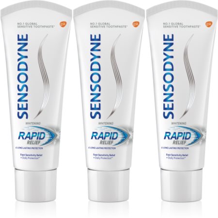 Sensodyne Rapid Whitening відбілююча зубна паста для чутливих зубів
